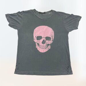 100% Cotton Grunge Alt Indie Distressed T-Shirt Dark Women's Size M